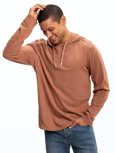 Slub Jersey Pullover Hoodie