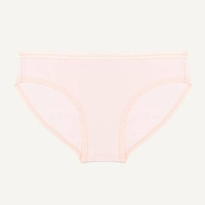 Organic Cotton Low-Rise Brief in Quartz