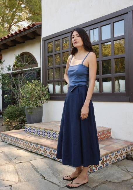 Wrap Skirt Navy