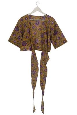 NEW! Block print Wrap Top No. 101