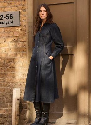 Channing Midikleid aus Bio-Denim