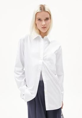 Long sleeve blouses MAALGAA in white by ARMEDANGELS