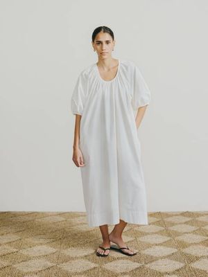 Ophelia Dress, Organic Batiste, Natural