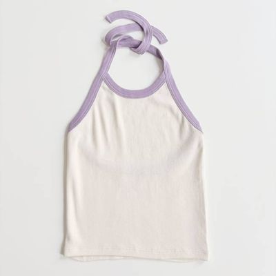 Tie Halter, Milk, Size 6
