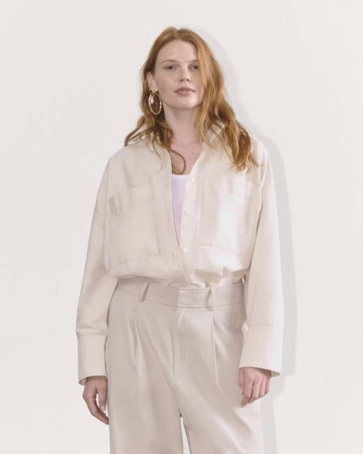 The Boxy Oxford | Whisper Pink