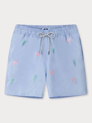 Men's Lobster Palms Embroidered Staniel Swim Shorts