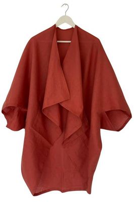 NEW! LINEN Kimono Burnt Sienna