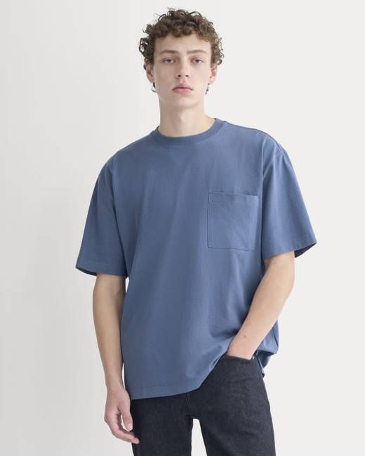 Oversized Midweight Tee | Vintage Indigo