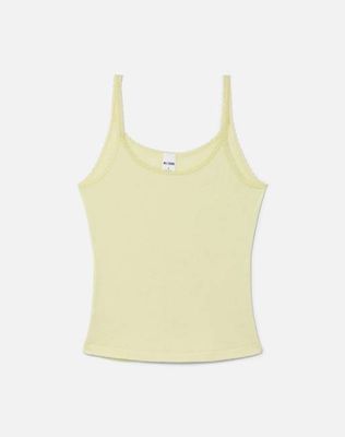 Lace Strap Tank - Limeade