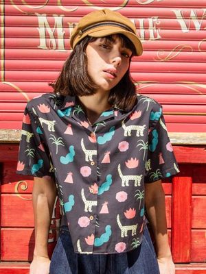HARVEY TROPICAL WOMEN'S OVERSIZED SHIRT