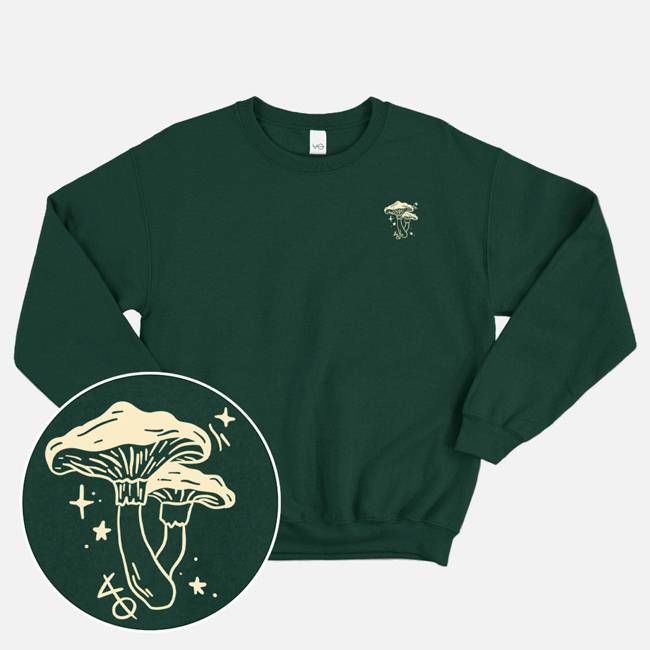 Mushrooms Doodle Sweatshirt (Unisex)
