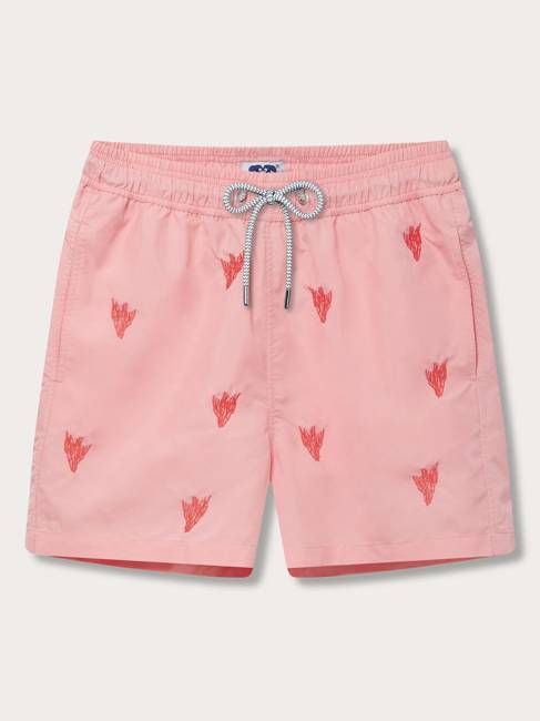 Men's Coral Colony Embroidered Staniel Swim Shorts