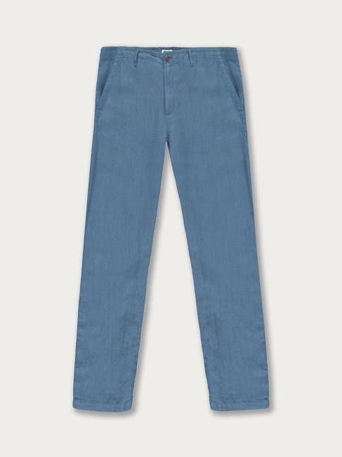 Men's French Blue Randall Linen Trousers