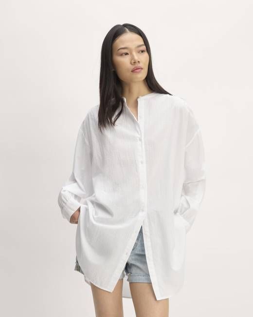 The Gauze Oversized Shirt | White