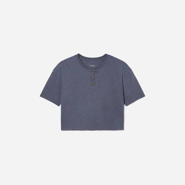 The Vintage Henley Hemp Tee | Atlantic