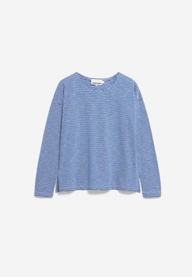 XIANAA STRIPES | oatmilk-dynamo blue
