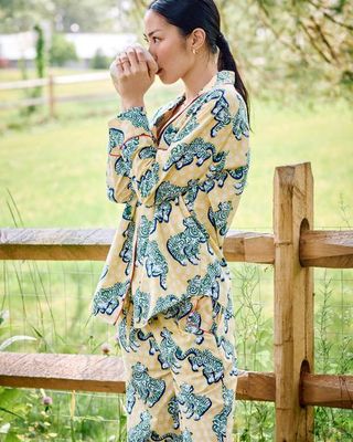 Tiger Queen - Petite Long PJ Set - Citrine