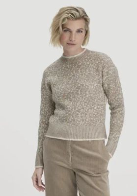 Relaxed knit sweater BETTER RECYCLING made from pure organic merino wool
