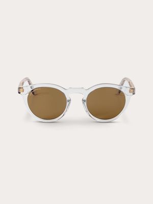Lightbourne Sunglasses - Clear Frame Tobacco Brown Lens