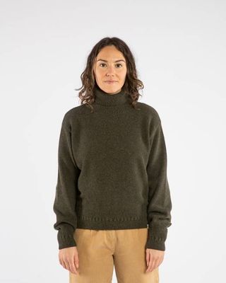 Turtleneck Pullover olive