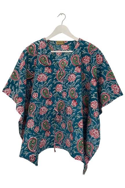 NEW! Block Print Kaftan Top No. 103