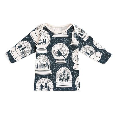 Long-Sleeve Lap Tee - Snow Globes Night Sky