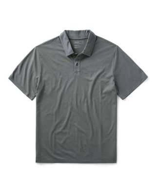 The Cotton Hemp Polo in Faded Black