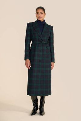 Cosmina Evergreen Tartan Coat