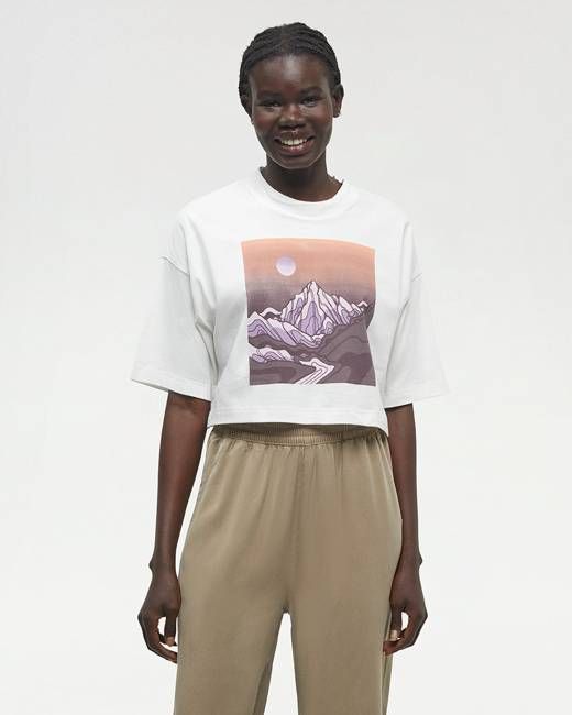 Emerald Edge Oversized Crop T-Shirt