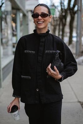 Pablo Denim Jacket in Black