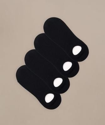 Bamboo No Show Socks 4 Pack