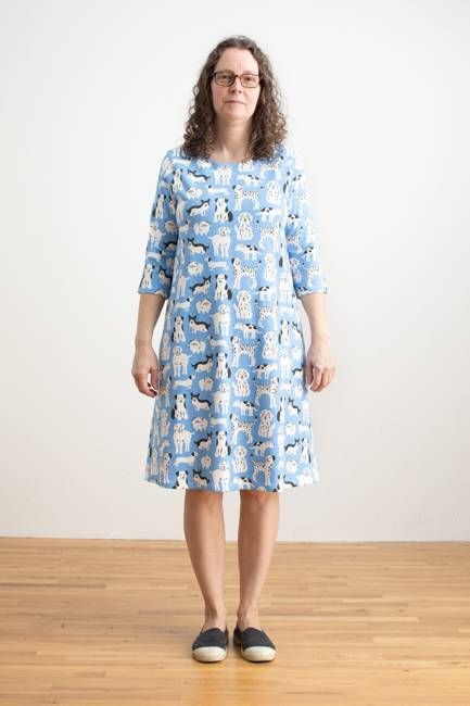 Helsinki Dress - Dog Parade Blue