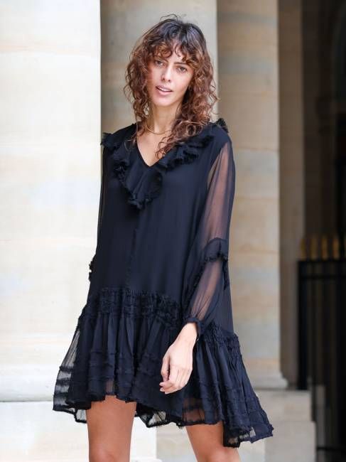 Aurora Ruffle Mini Dress