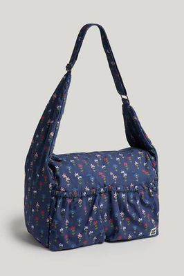 Liza - Umhängetasche aus marineblauen Tulpen