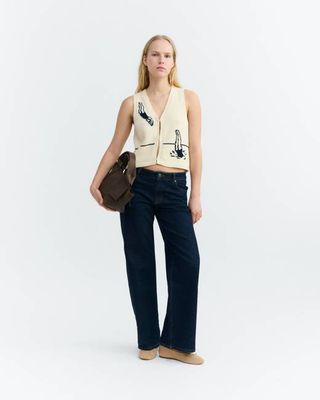 Robbie swimmers knitted vest