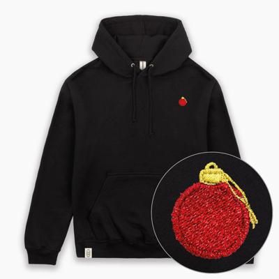 Glittery Bauble Christmas Hoodie (Unisex)