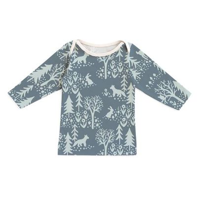 Long-Sleeve Lap Tee - Winter Scenic Slate Blue