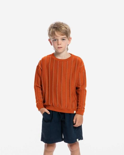 Striped Sweater copper