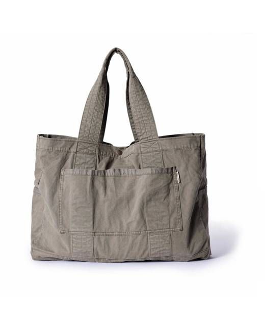 The Foundation Tote in Organic Smoked Olive