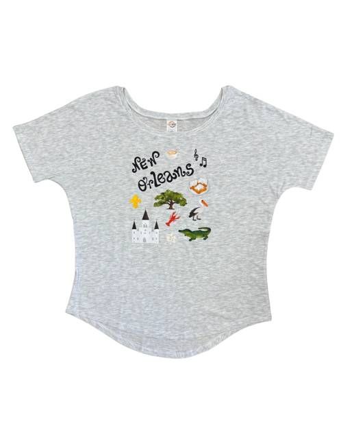 New Orleans Eco- Triblend Flowy Tee : Fair Trade