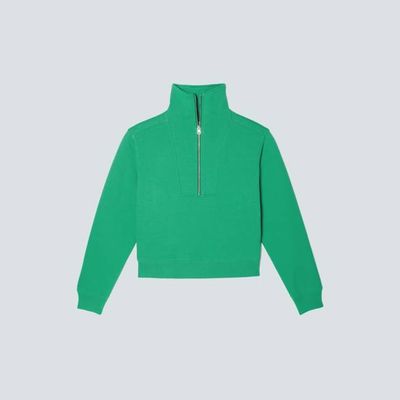 The Track Half-Zip | Bright Jade