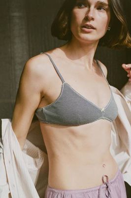 The Max Bralette | Navy Stripe