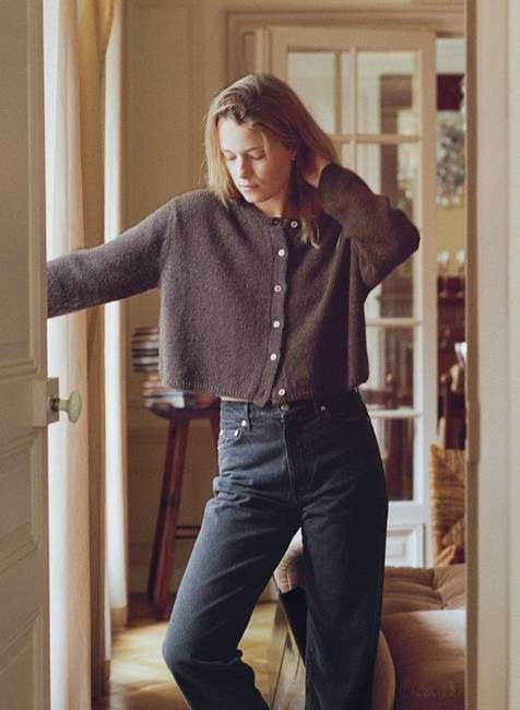 Everyday Cardigan, Baby Alpaca, Walnut