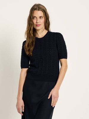 kurzärmliger Pullover (GOTS)