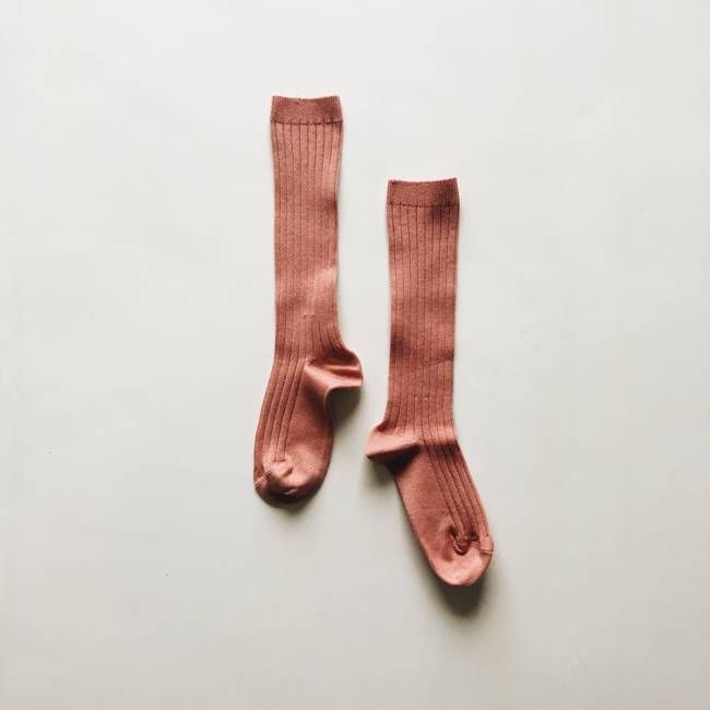 knee high socks | rose