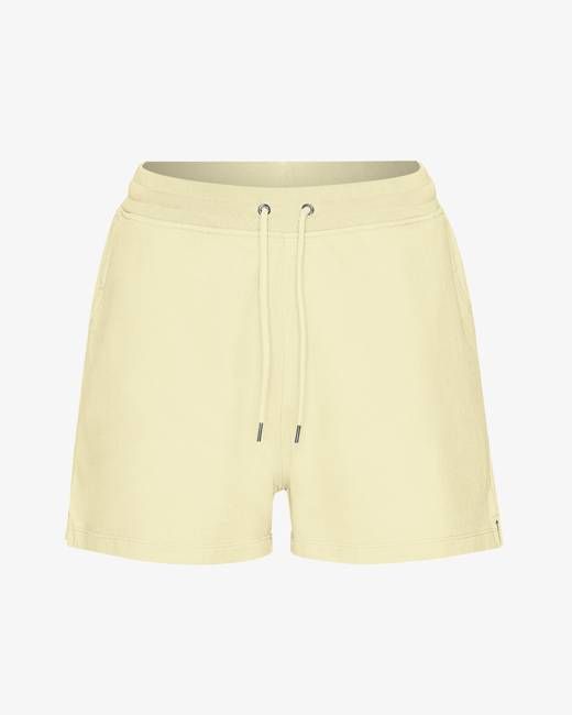 Women Organic Sweatshorts - Soft Yellow