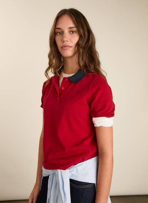 Tatum Contrast Collar Polo Tee