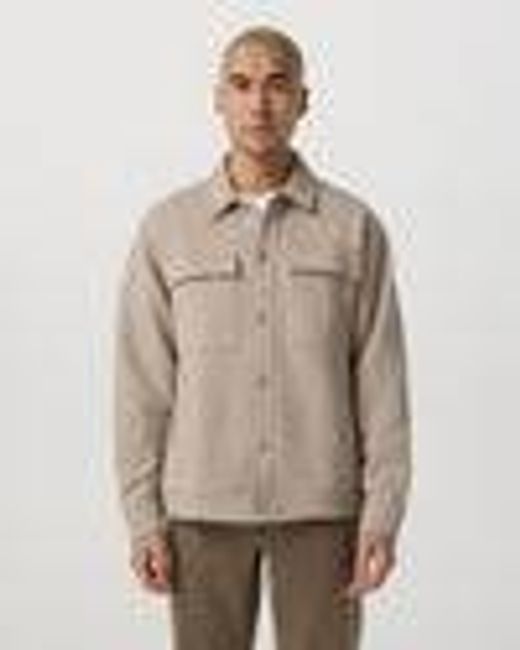 Seaside Shirt Jacket | Men's Acorn Heather Fleece Jacket | Vuori