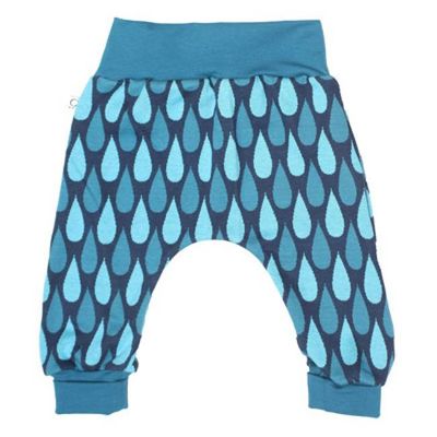 Mitwachsende Jaquard-Krabbelhose Jacki Tropfen petrol - kaufen