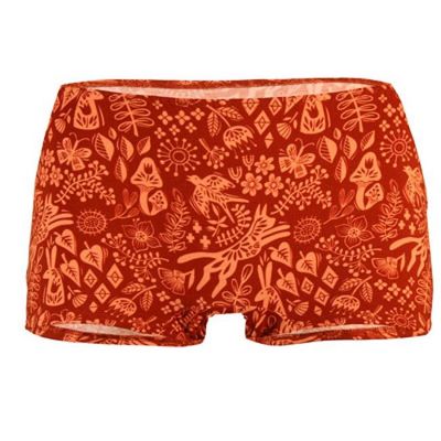 Bio-Panty Erna Muster Alice rost (orange) - kaufen